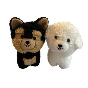Aurora World Teddy Pets Plush Bichon Frise & Yorkie 7" Set